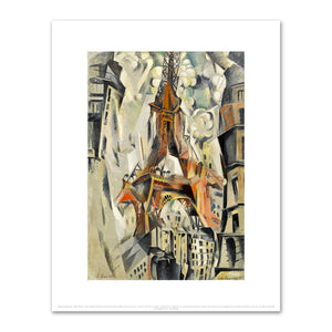 Robert Delaunay, Eiffel Tower (Tour Eiffel), 1911 (dated 1910 by the artist), Solomon R. Guggenheim Museum, New York. Fine Art Prints in various sizes by 1000Artists.com