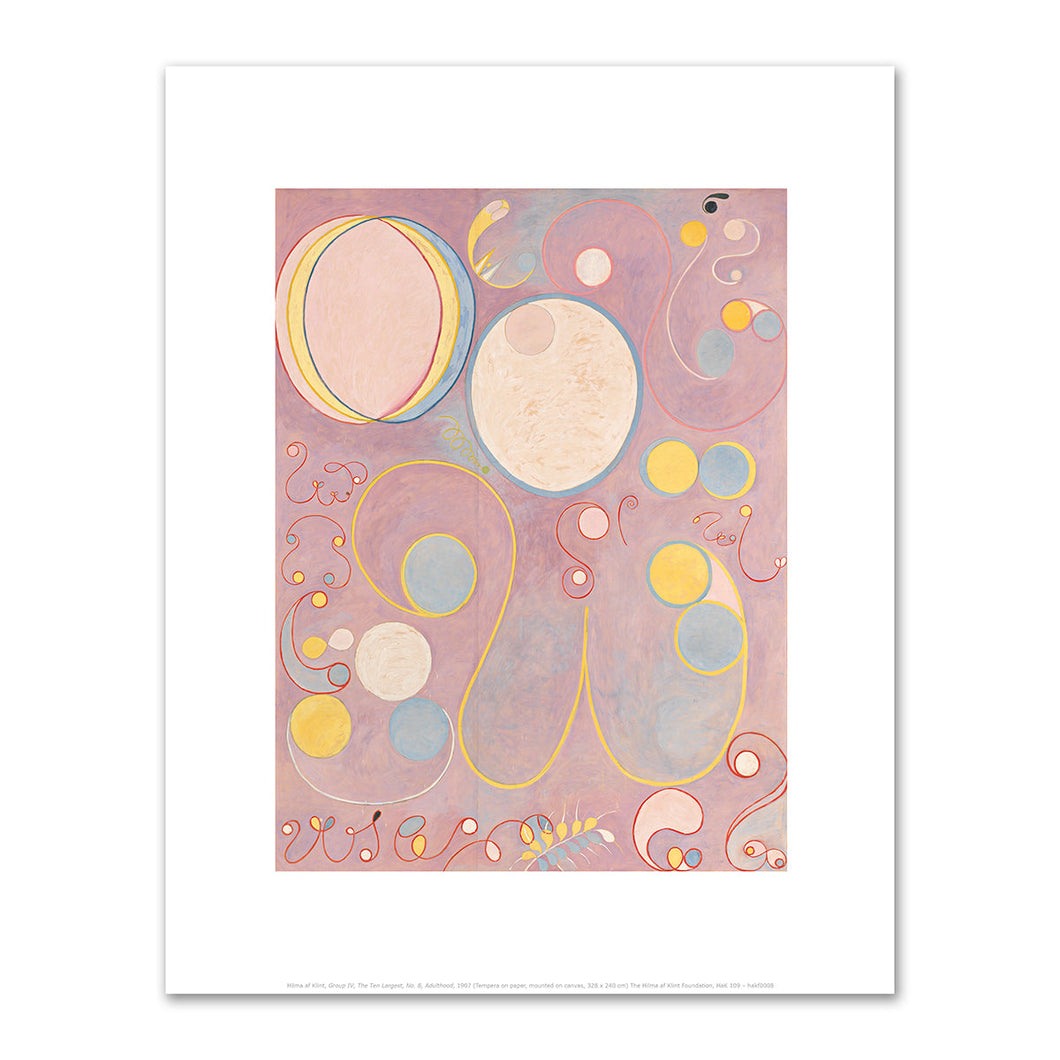 Hilma af Klint, Group IV, The Ten Largest, No. 8, Adulthood, 1907, Fine Art Prints by 1000Artists.com