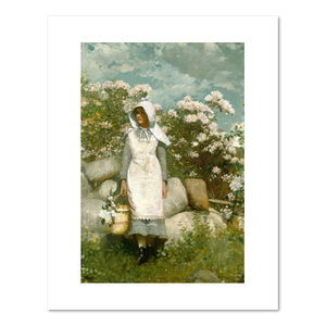 Winslow Homer, Girl and Laurel, Fine Art Prints in various sizes by 1000Artists.com