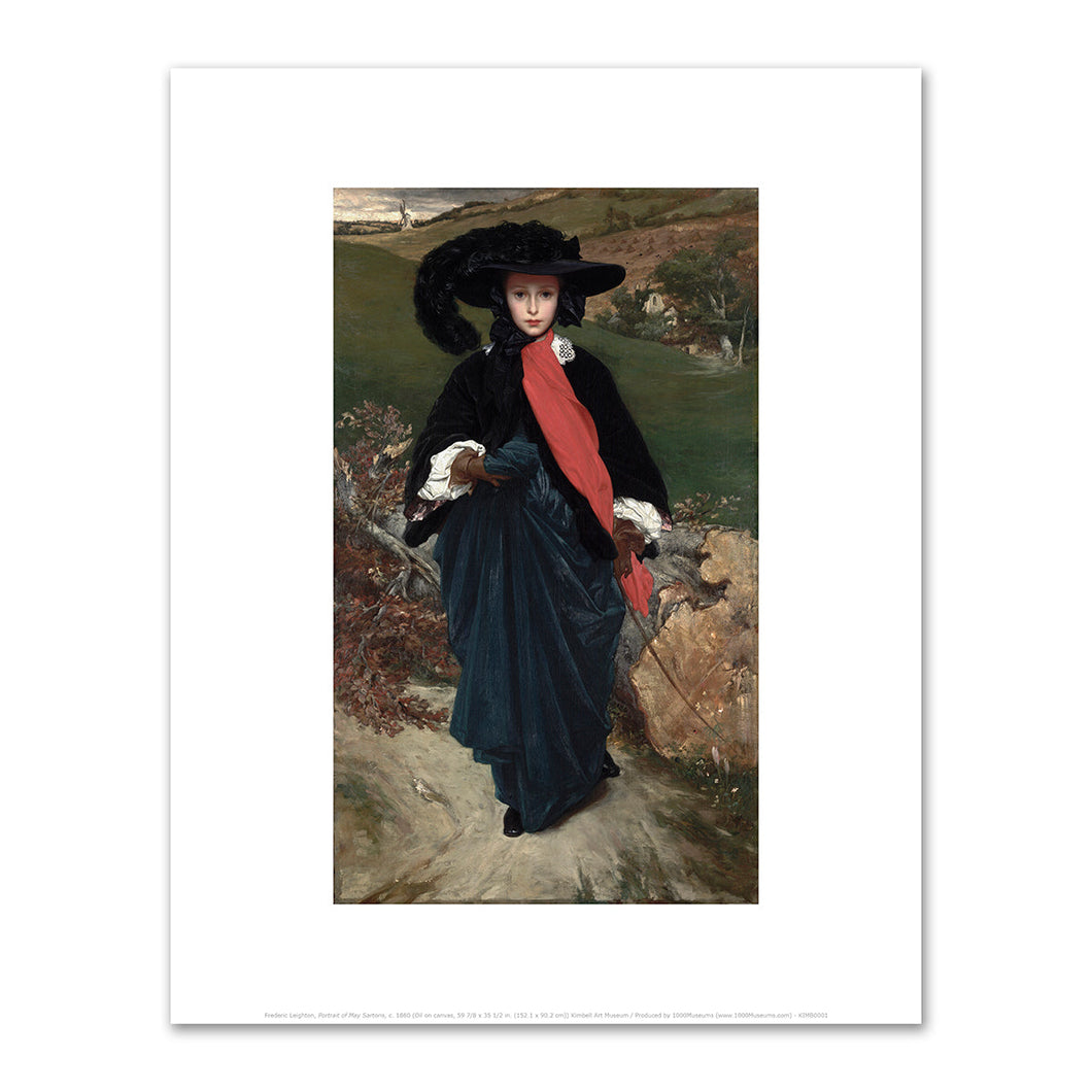 Frederic Leighton, Portrait of May Sartoris, c. 1860, Kimbell Art Museum. Fine Art Prints in various sizes by 1000Artists.com
