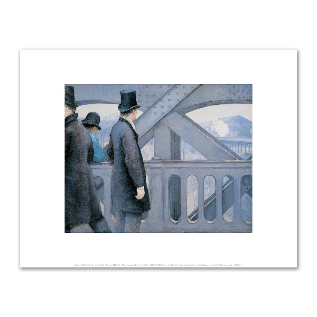 On the Pont de l'Europe by Gustave Caillebotte