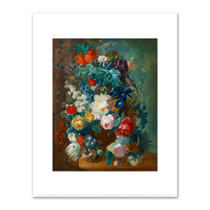 Jan van Os, Flowers in Terra-cotta Vase, after 1780, Fine Art Prints in various sizes by 1000Artists.com