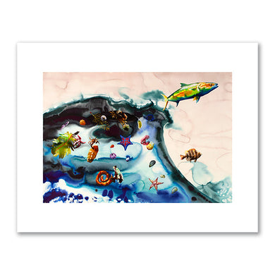 Alexis Rockman, Tsunami, 2021, Mystic Seaport Museum. © Alexis Rockman. Fine Art Prints in various sizes by 1000Artists.com