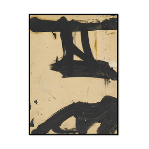 Franz Kline, Untitled, c. 1955, Framed Art Print with black frame in 3 sizes by 1000Artists.com