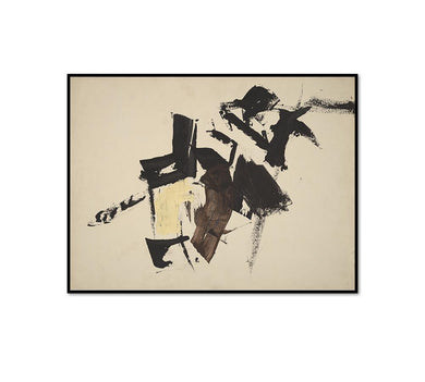 Franz Kline, Untitled, possibly 1960, Framed Art Print with black frame in 3 sizes by 1000Artists.com