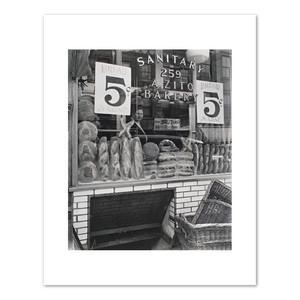 Berenice Abbott, Bread Store, 229 Bleecker Street, Fine Art Prints in various sizes by 1000Artists.com