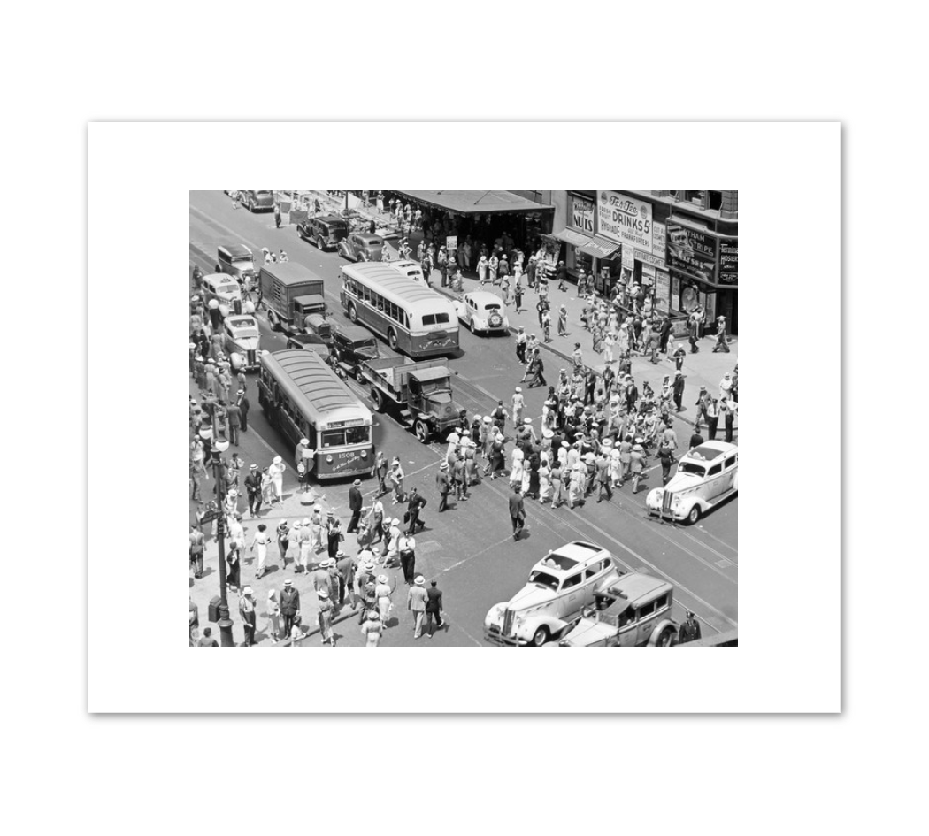 Berenice Abbott, Herald Square, 34th and Broadway, Manhattan. From Changing New York, a Federal Arts Project, 1936, Fine Art Prints in various sizes by 1000Artists.com