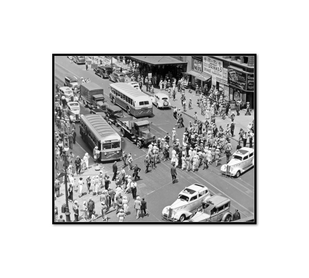 Herald Square, 34th and Broadway, Manhattan by Berenice Abbott Artblock