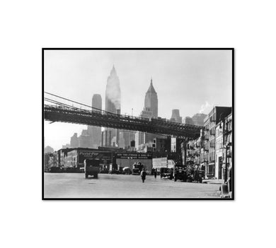 Waterfront, South Street, Manhattan by Berenice Abbott Artblock