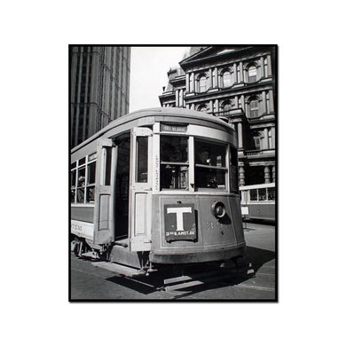 Old Post Office with Trolley - II, Park Row and Broadway, Manhattan by Berenice Abbott Artblock