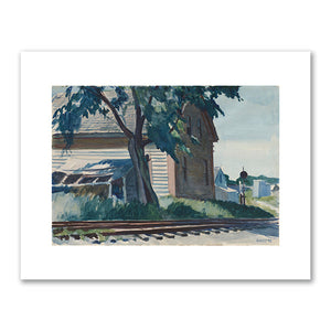 Edward Hopper, Lime Rock Railroad, 1926, Princeton University Art Museum. Fine Art Prints in various sizes by 1000Artists.com