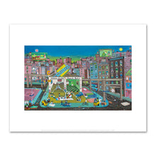 Ralph Fasanella, Gas Station Playground, 1983, Private Collection, © Estate of Ralph Fasanella. Fine Art Prints in various sizes by 1000Artists.com