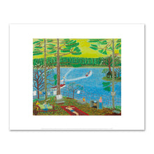 Ralph Fasanella, Marc Fishing, 1979, Collection of Marc Fasanella. © Estate of Ralph Fasanella. Fine Art Prints in various sizes by 1000Artists.com