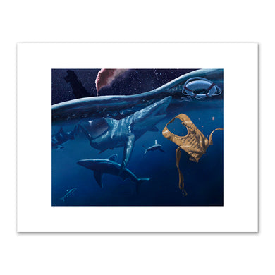 Alexis Rockman, USS Indianapolis, 2020, Private Collection, © Alexis Rockman. Fine Art Prints in various sizes by 1000Artists.com