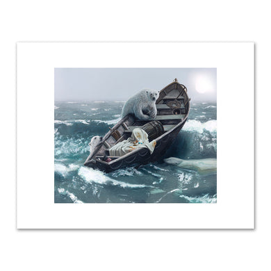 Alexis Rockman, The Lifeboat of the HMS Erebus, 2019, Private Collection, © Alexis Rockman. Fine Art Prints in various sizes by 1000Artists.com