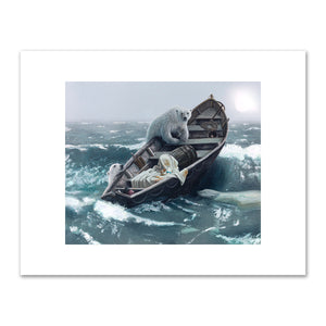 Alexis Rockman, The Lifeboat of the HMS Erebus, 2019, Private Collection, © Alexis Rockman. Fine Art Prints in various sizes by 1000Artists.com