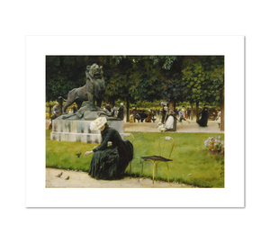 Charles Courtney Curran, In the Luxembourg (Garden), 1889, Fine Art Prints in various sizes by 1000Artists.com