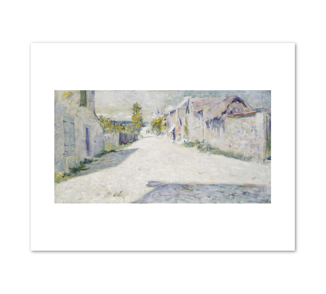 Dawson Dawson-Watson, Giverny: Road Looking West toward Church, c. 1890, Fine Art Prints in various sizes by 1000Artists.com