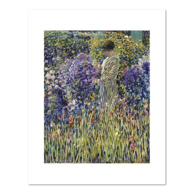 Frederick Frieseke, Lady in a Garden, c. 1912, Fine Art Prints in various sizes by 1000Artists.com