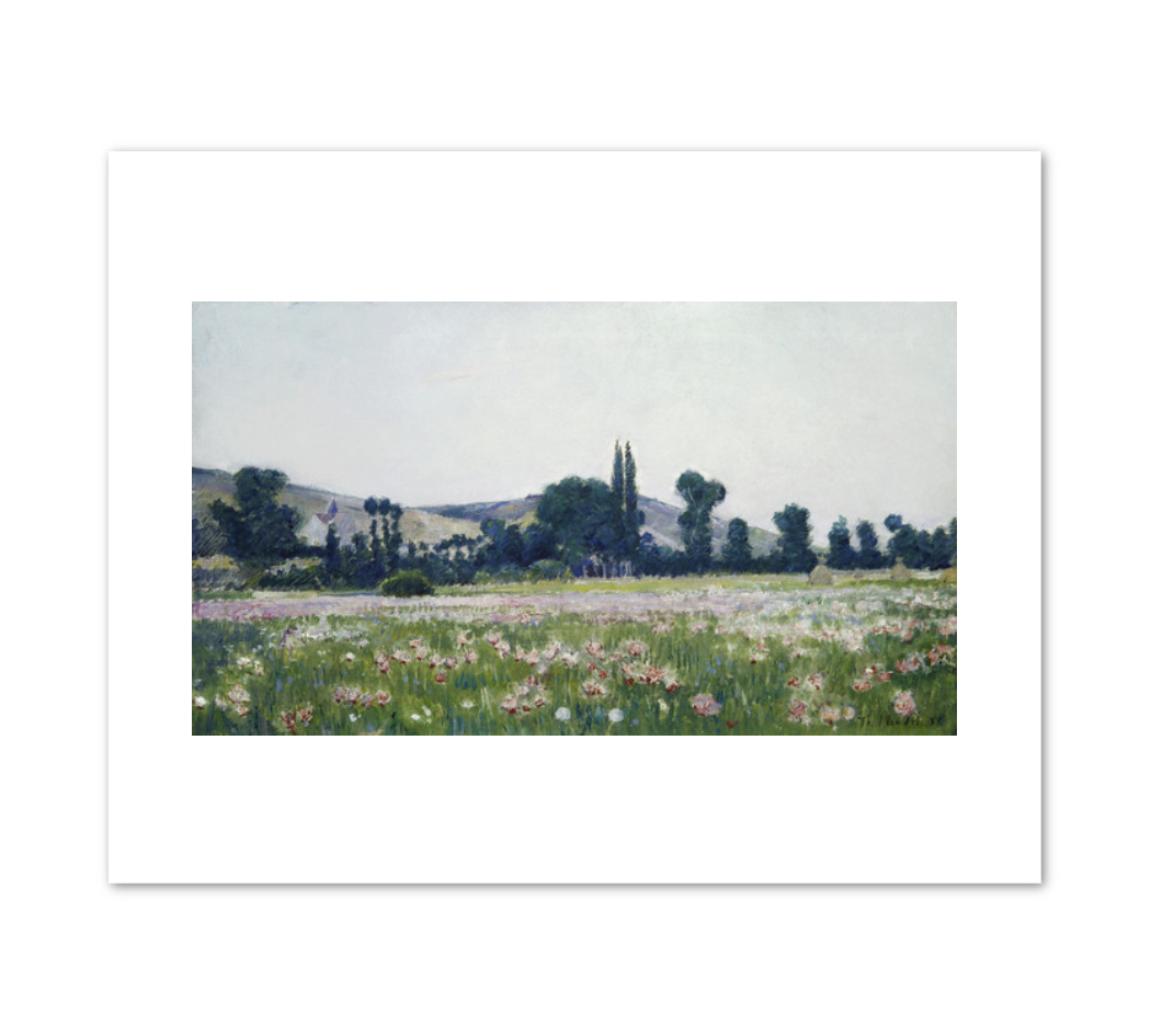 Theodore Wendel, Flowering Fields, Giverny, 1889, Terra Foundation for American Art. Fine Art Prints in various sizes by 1000Artists.com