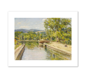 Theodore Robinson, Canal Scene, 1893, Fine Art Prints in various sizes by 1000Artists.com