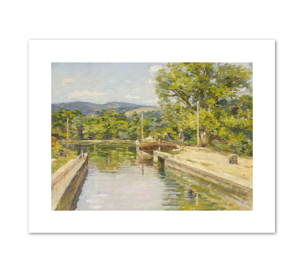 Theodore Robinson, Canal Scene, 1893, Fine Art Prints in various sizes by 1000Artists.com