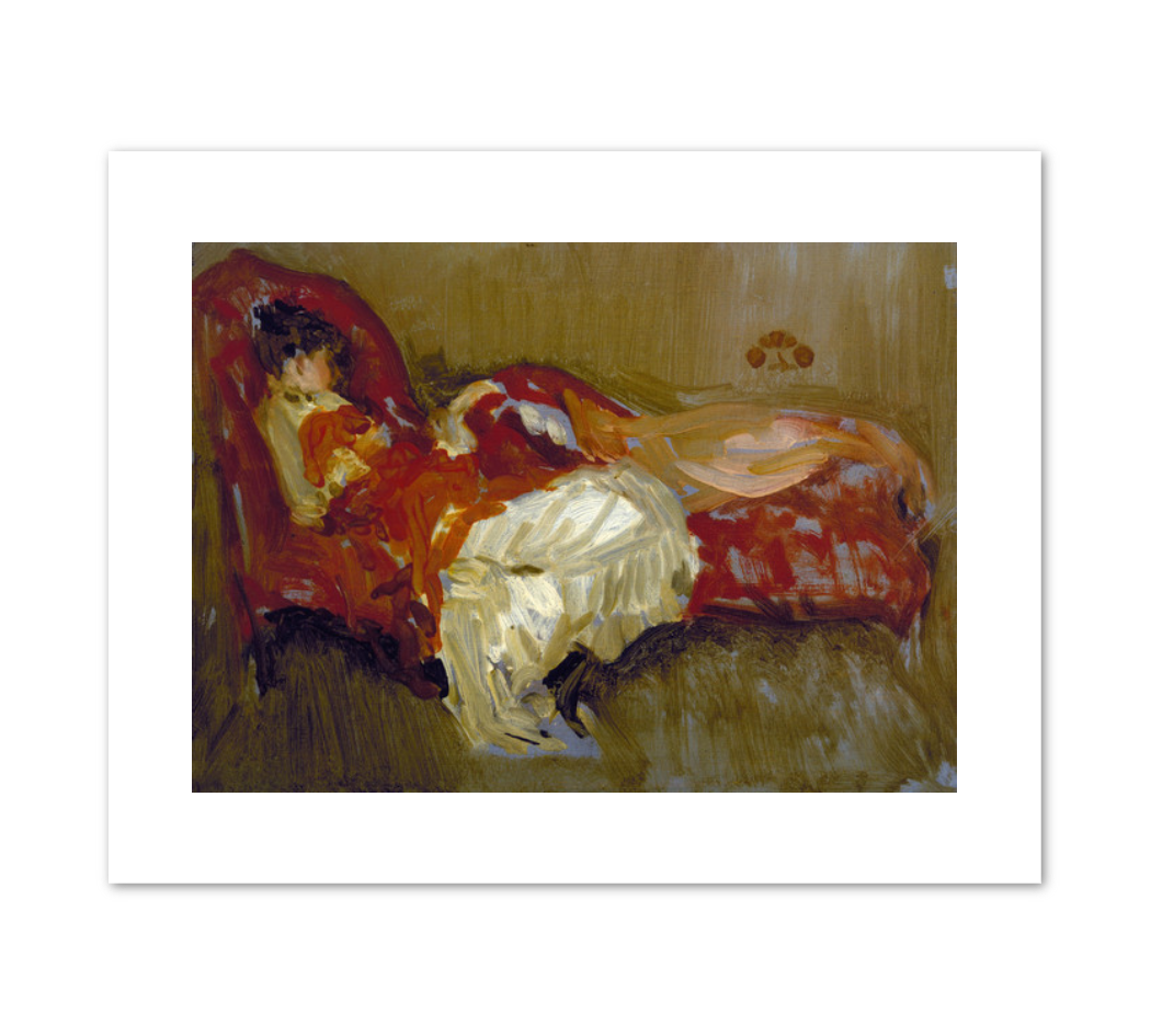 James Abbott McNeill Whistler, Note in Red: The Siesta, by 1884, Terra Foundation for American Art. Fine Art Prints in various sizes by 1000Artists.com