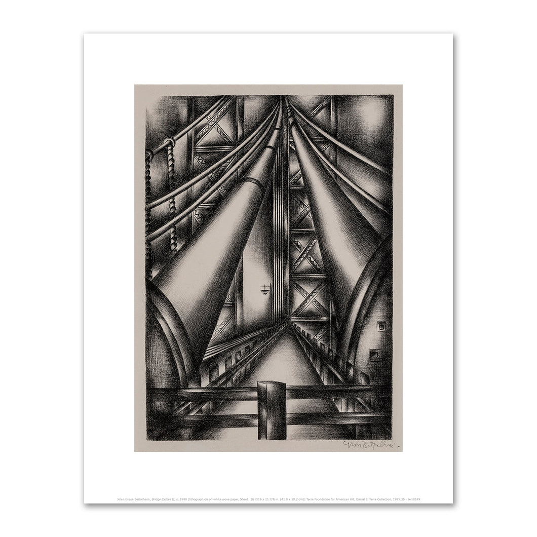 Jolan Gross-Bettelheim, Bridge Cables II, c. 1940, Fine Art Prints in various sizes by 1000Artists.com