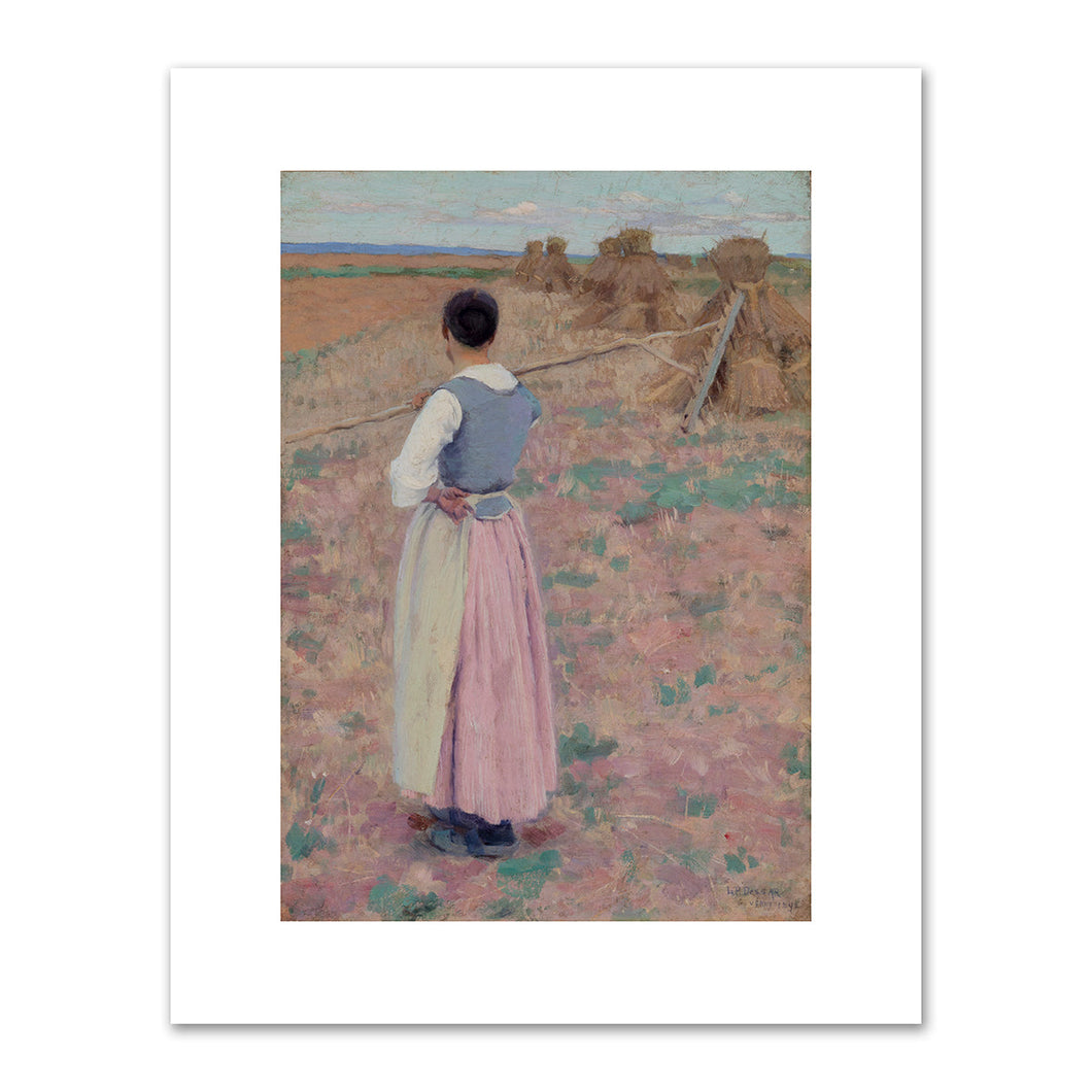 Louis Paul Dessar, Peasant Woman and Haystacks, Giverny, 1892, Terra Foundation for American Art. Fine Art Prints in various sizes by 1000Artists.com