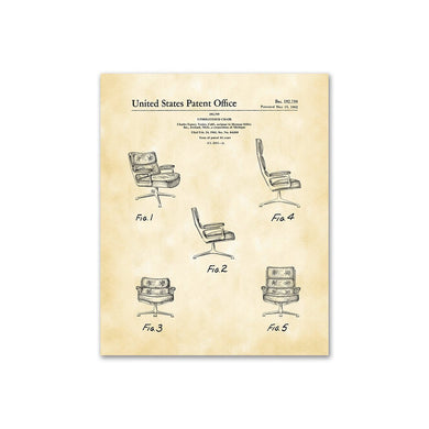 Charles Eames, Patent Drawing DS192799 Upholstered Chair, 2020ArtSolutions