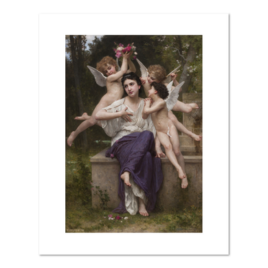 William-Adolphe Bouguereau, A Dream of Spring, 1901, Fine Art Prints in various sizes from 1000Artists.com