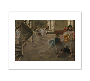 Edgar Degas, The Rehearsal, 1874, Fine Art Prints in various sizes by 1000Artists.com