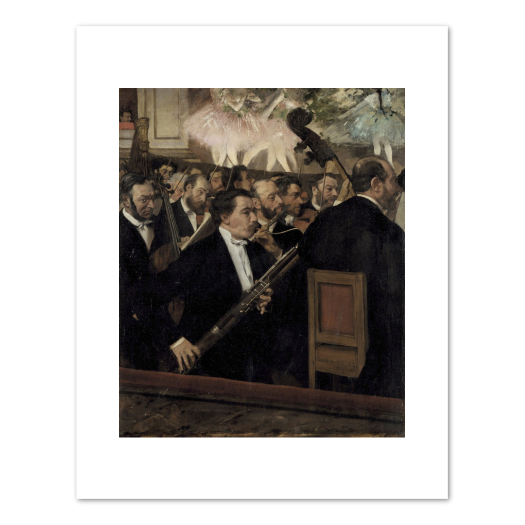 Edgar Degas, The Orchestra of the Opéra, 1870, Musée d'Orsay. Fine Art Prints in various sizes by 1000Artists.com