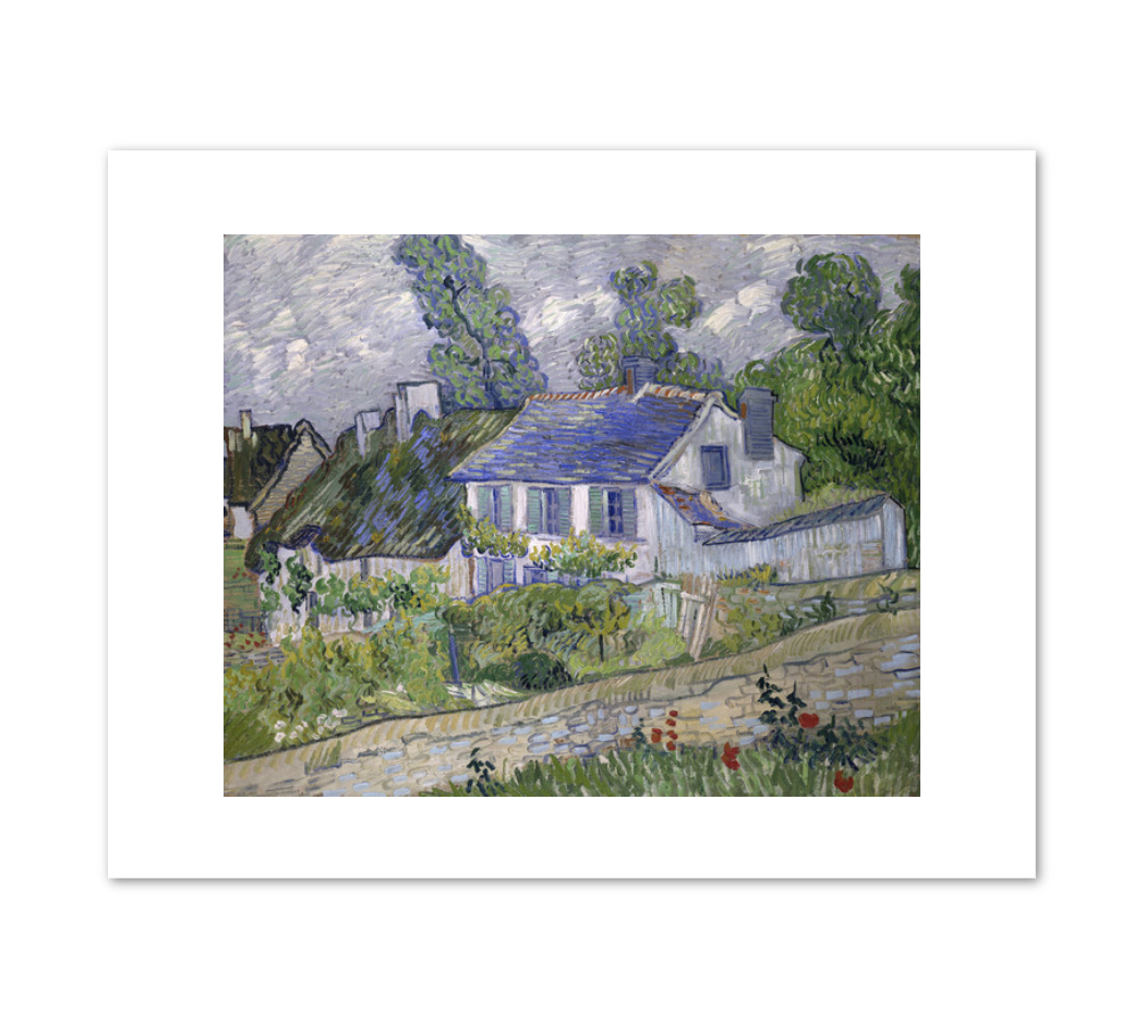 Vincent van Gogh, Houses at Auvers, 1890, Fine Art Prints in various sizes by 1000Artists.com