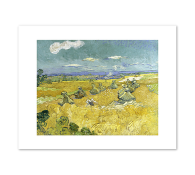 Vincent van Gogh, Wheat Fields with Reaper, Auvers, 1890, Fine Art Prints in various sizes by 1000Artists.com