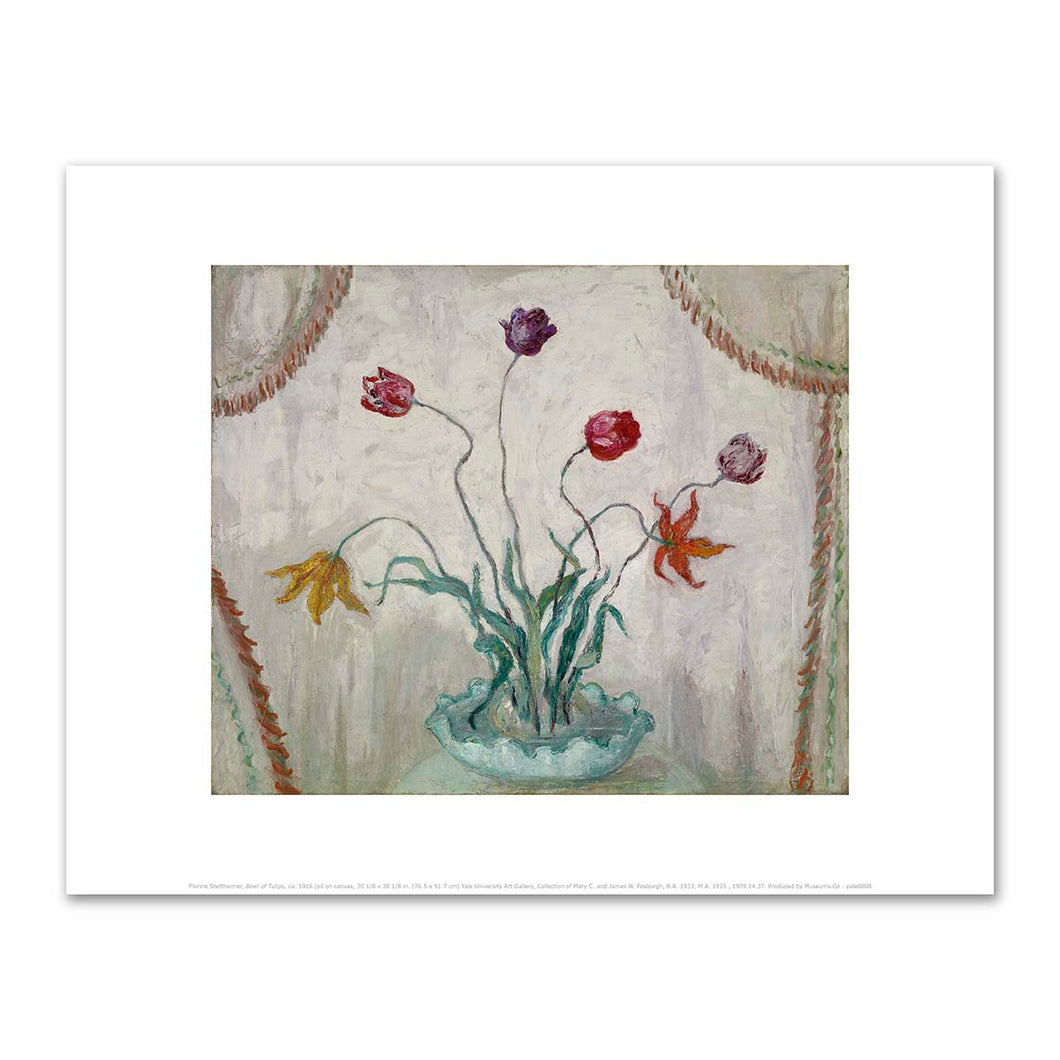 Florine Stettheimer, Bowl of Tulips, not dated, Fine Art Prints in various sizes by 1000Artists.com
