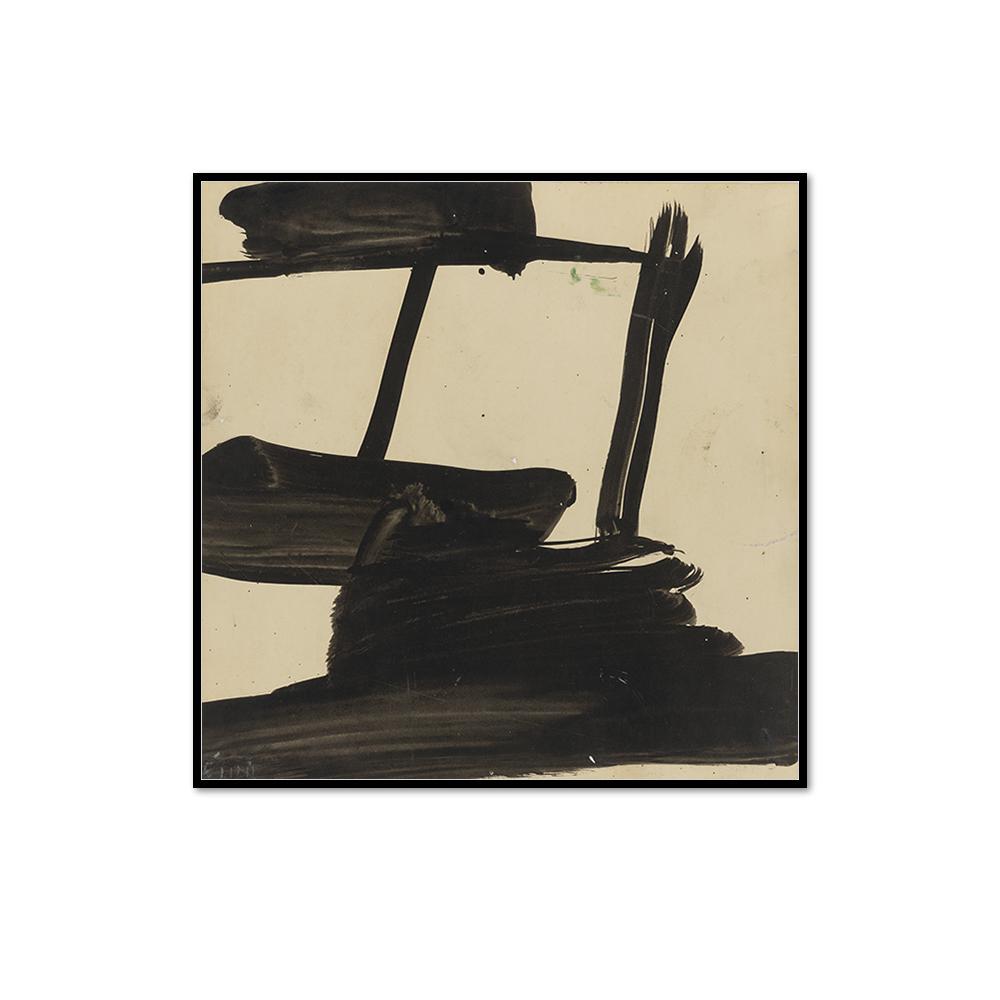 Franz Kline, Study, ca. 1957, Framed Art Prints with black frame in 3 sizes by 1000Artists.com