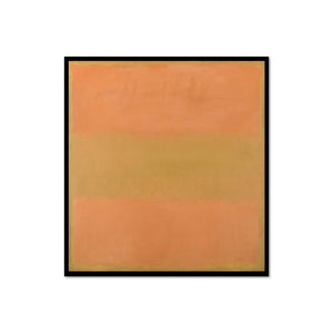 Mark Rothko, Untitled (Orange), 1957, Framed Art Print with black frame in 3 sizes by 1000Artists.com